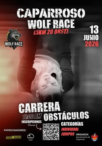 Cartel oficial de Wolf Race Caparroso 2026