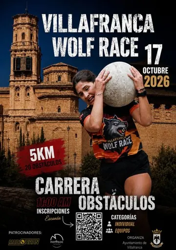 Cartel oficial de Wolf Race Villafranca 2026